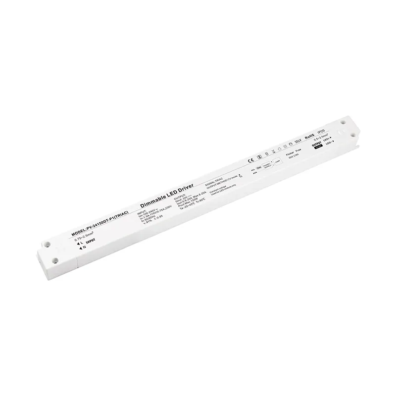 Driver LED regulável de tensão constante Triac 12V 24V