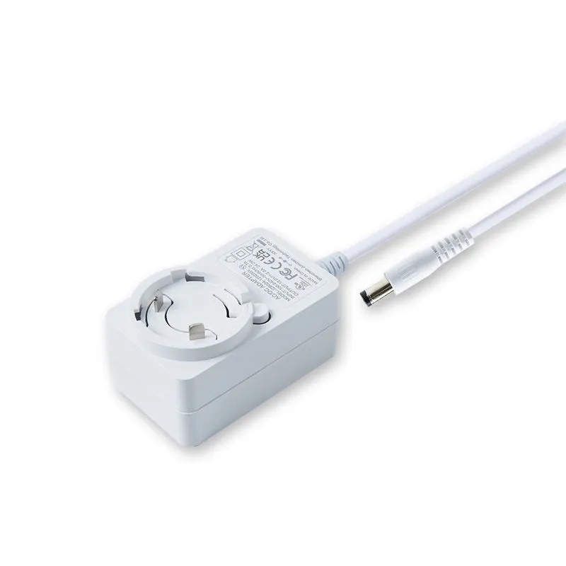 Adaptador de alimentação de plugue intercambiável 12V 2A