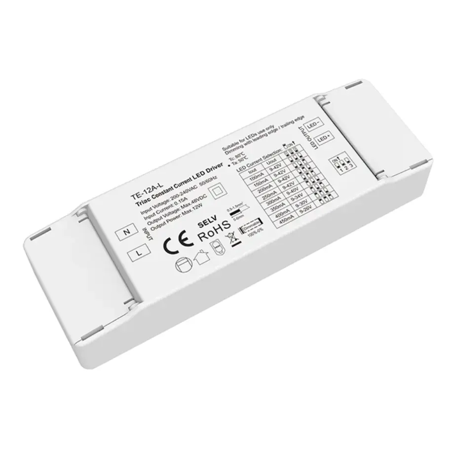 Driver LED de escurecimento Triac de corrente constante 12W