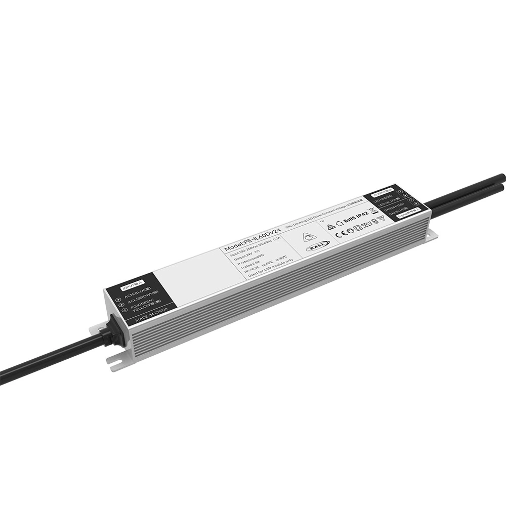 Driver LED regulável de tensão constante 60W 0/1-10V