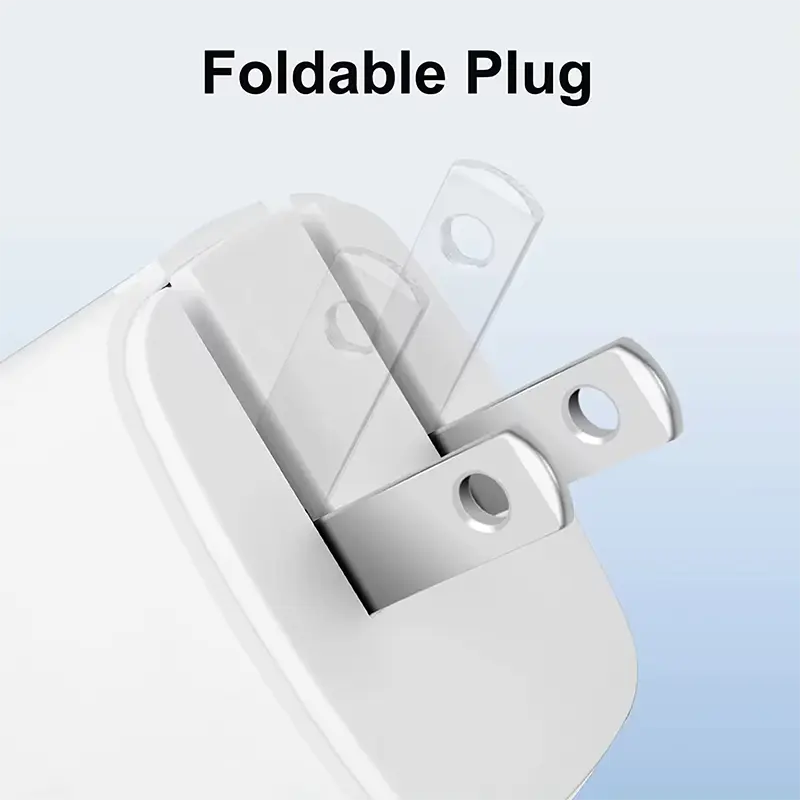 Carregador Mini Zize PD20W com plugue dobrável dos EUA